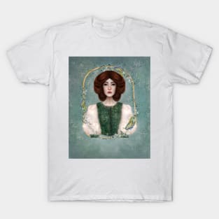 Anne of Green Gables Young Girl Auburn Hair Victorian Dress T-Shirt